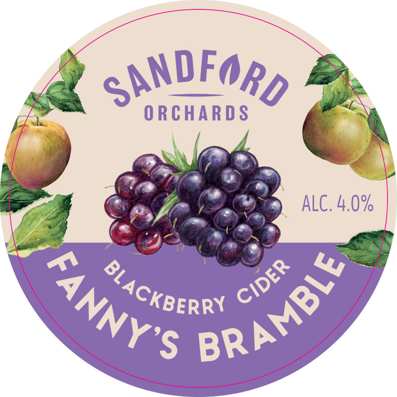 Sandford Orchards Fanny's Bramble Blackberry Cider 50L Keg - Inn Express...