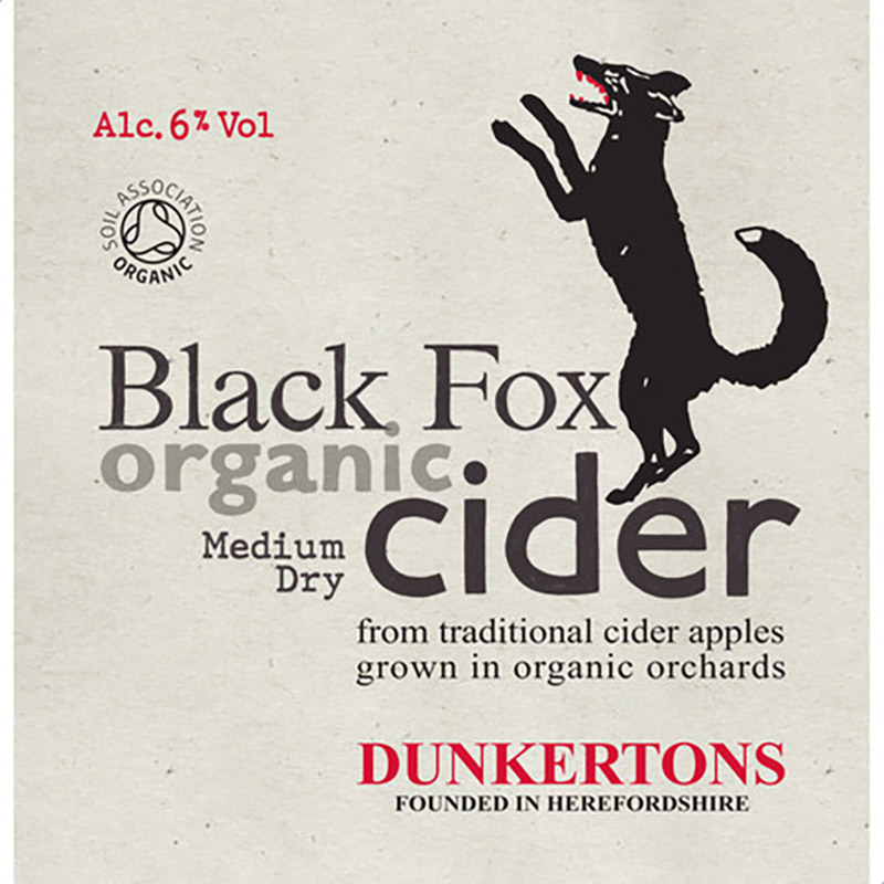 Dunkertons Black Fox Organic Cider 50l Keg Inn Express