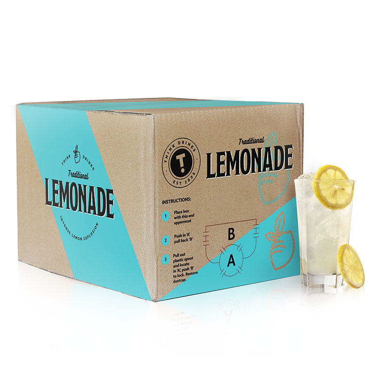 Think Drinks Zesty Victorian Lemonade 10L Bag in Box