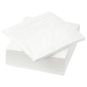 White Cocktail Napkins 24cm x 24cm