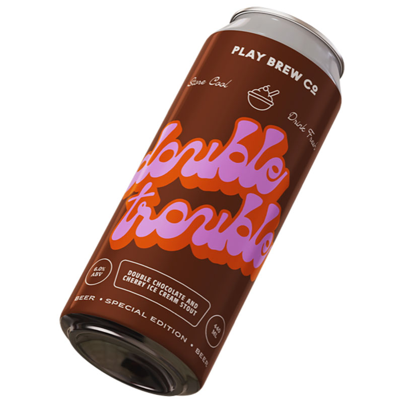 Play Double Trouble Chocolate Cherry Ice Cream Stout Cans