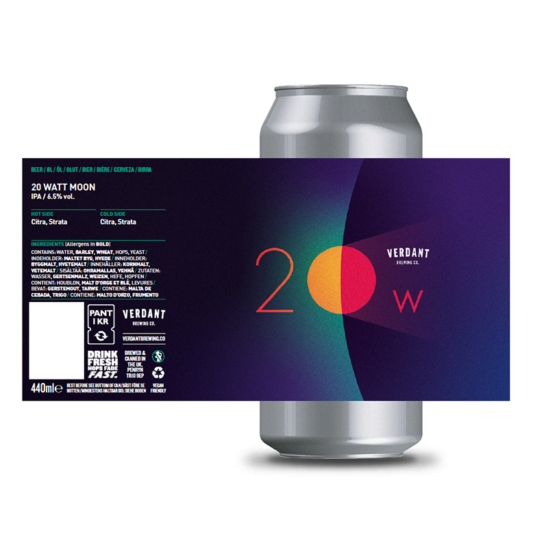 Verdant 20 Watt Moon IPA 440ml Cans