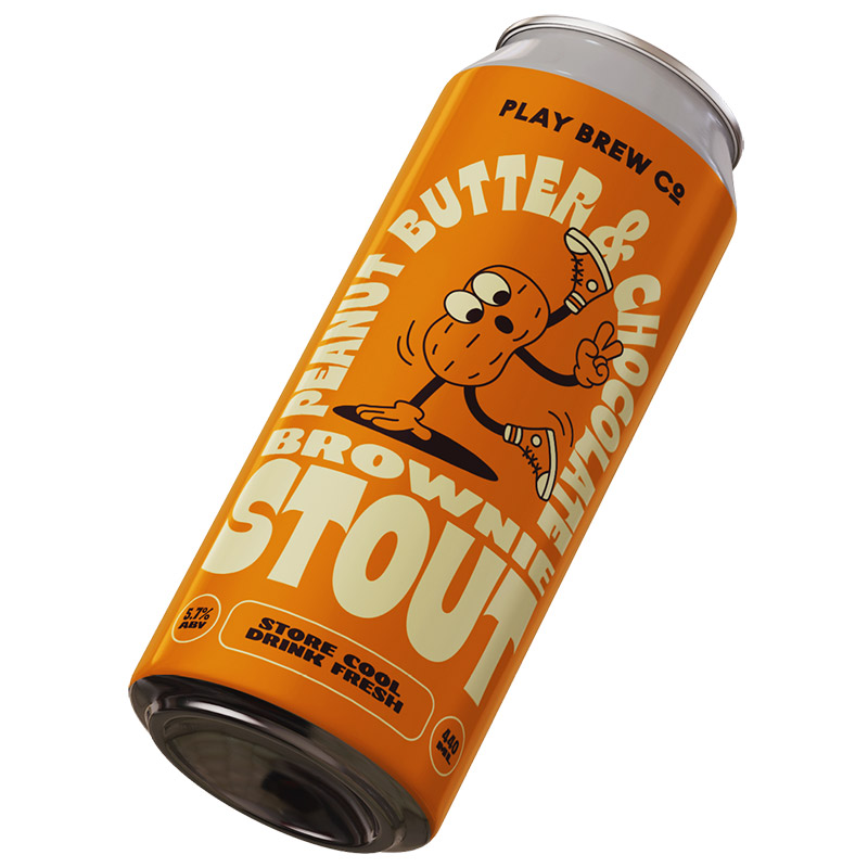 Play Dark Chocolate & Peanut Butter Milk Stout 440ml Cans