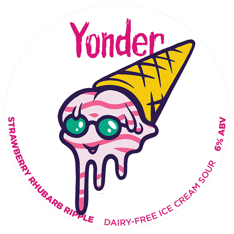 Yonder Strawberry Rhubarb Ripple Sour 20L Keg