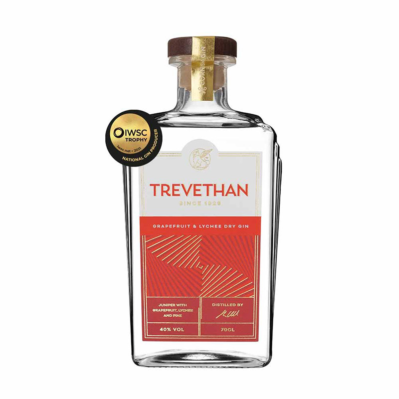 Trevethan Grapefruit & Lychee Cornish Gin