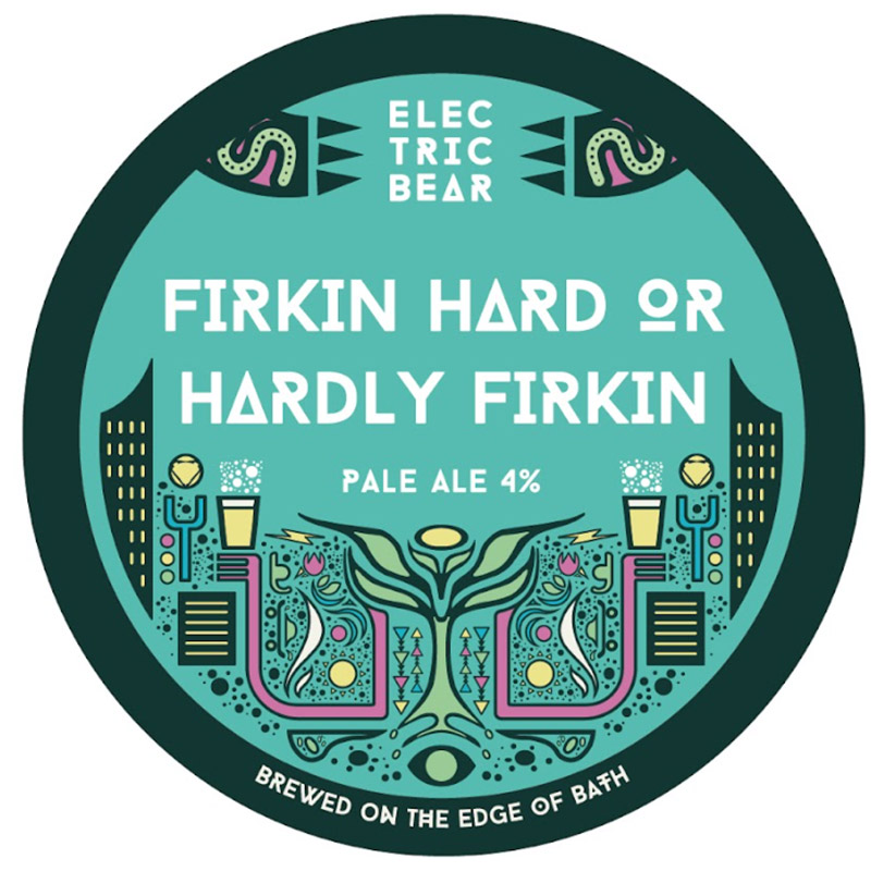 Electric Bear Firkin Hard or Hardly Firkin Pale Ale 9G Cask