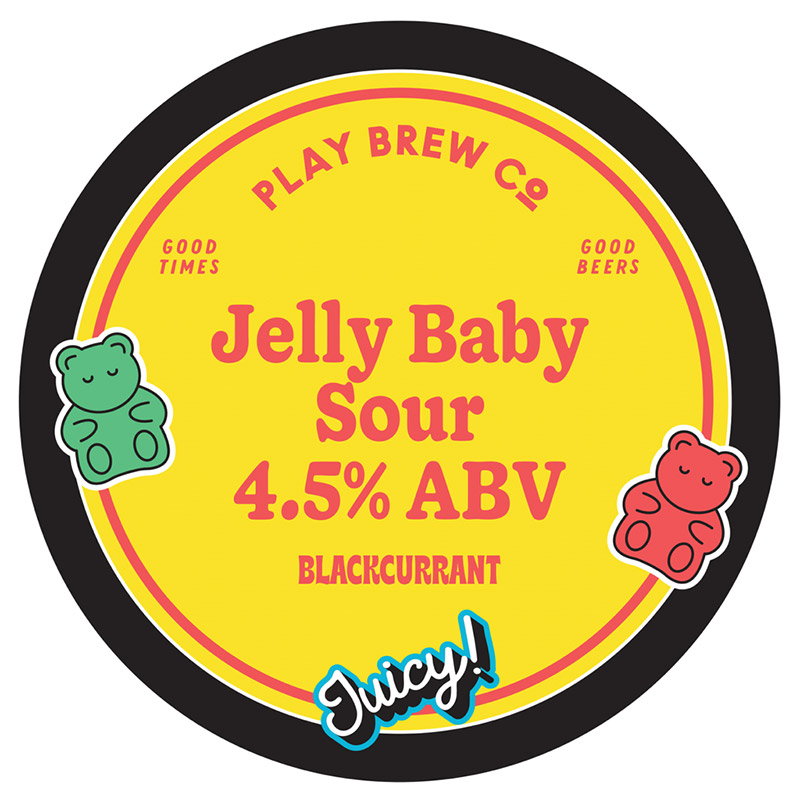 Play Jelly Baby Sour Blackcurrant 30L Keg