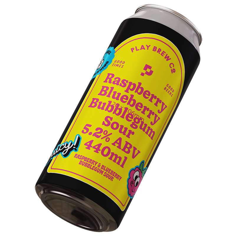 Play Bubblegum Sour 440ml Cans