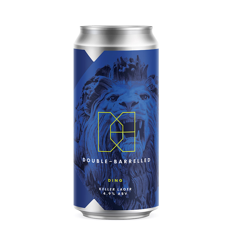 Double-Barrelled Ding Lager 440ml Cans