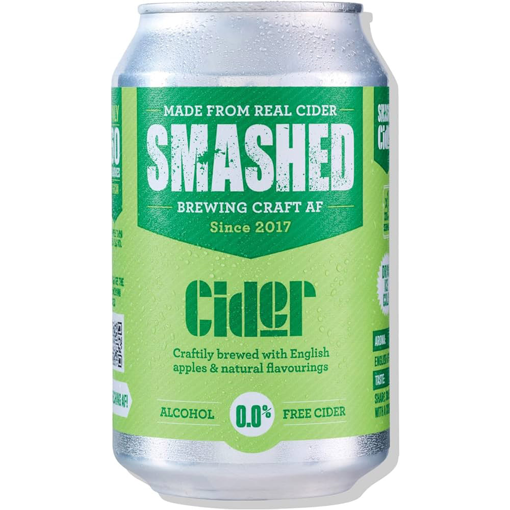 Smashed 0.0% Cider 330ml Bottles