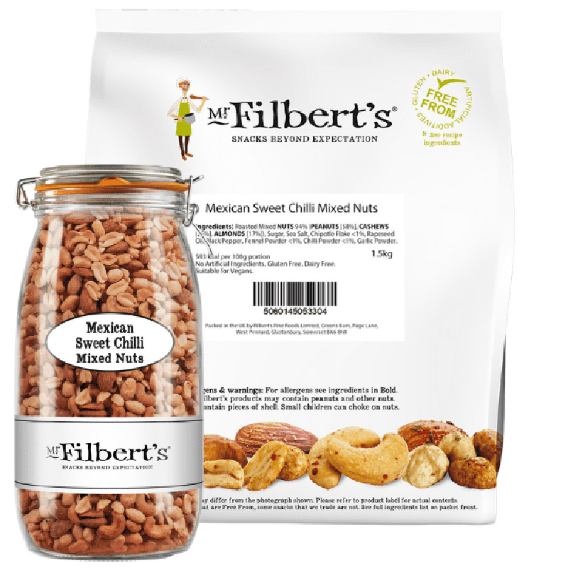 Filbert's Mexican Sweet Chilli Mixed Nuts 1.5kg