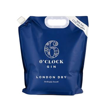 6 O'clock London Dry Gin 5L Refill Pouch