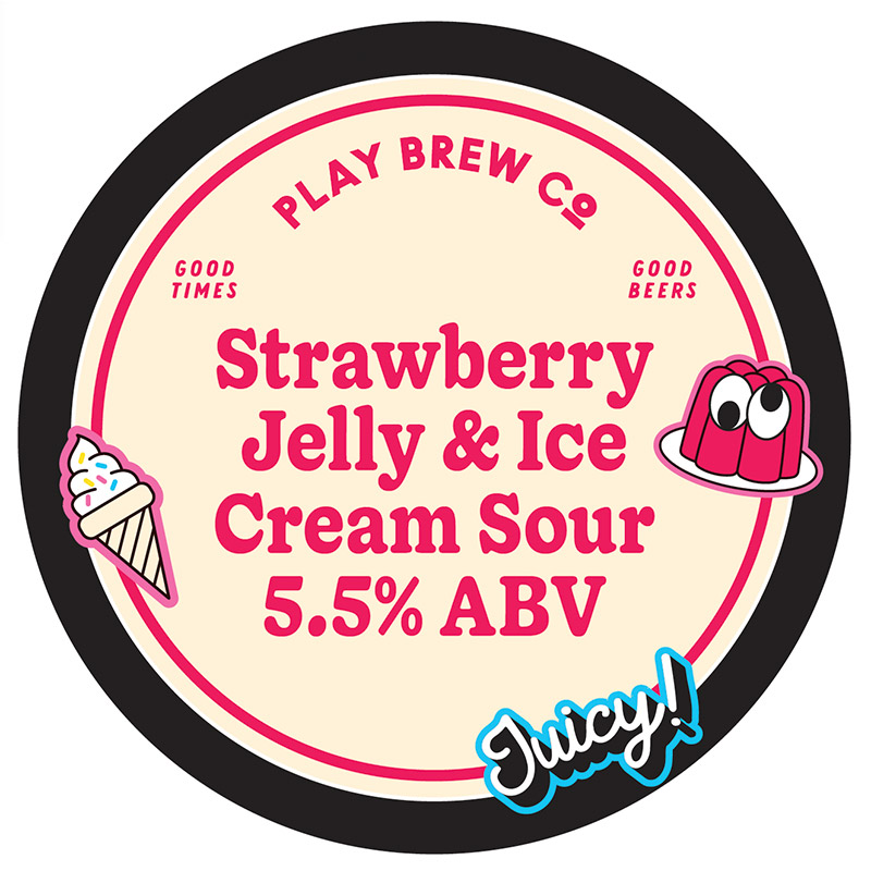 Play Strawberry Jelly & Ice Cream Sour 30L Keg