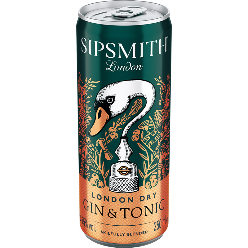 Sipsmith Gin and Tonic 250ml Cans - Inn Express...