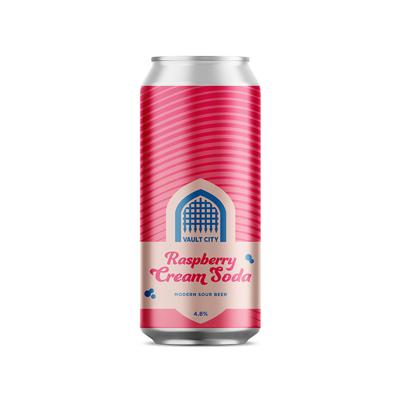 Vault City Raspberry Cream Soda Cans