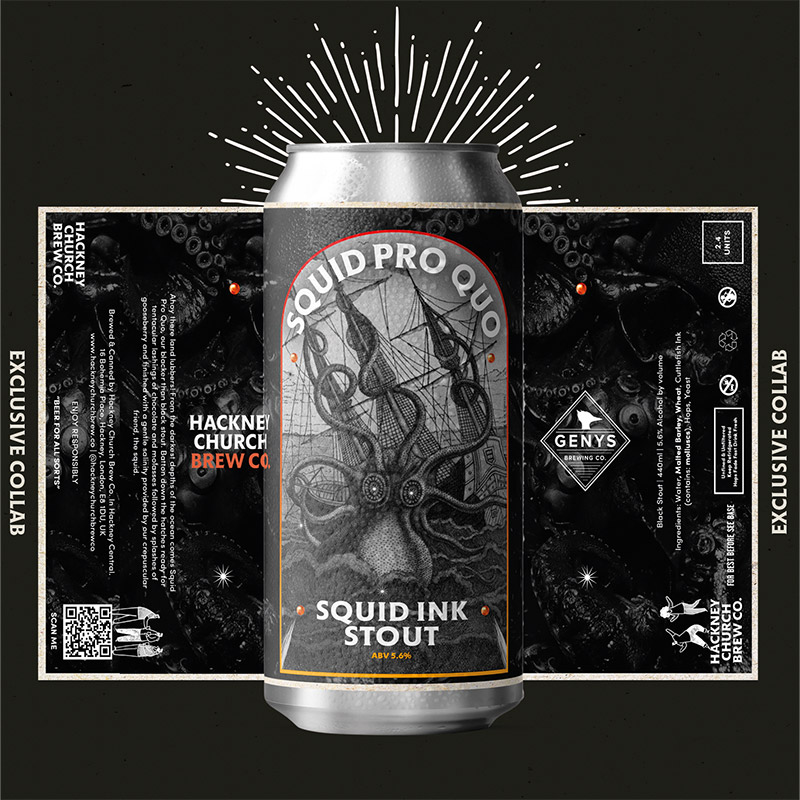 Hackney Church Squid Pro-Quo Stout Cans