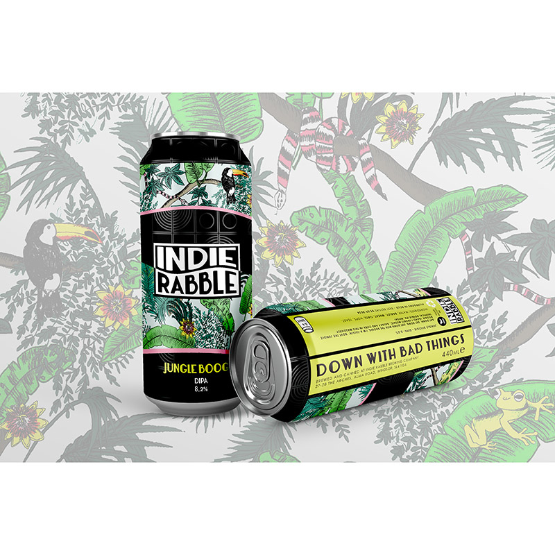 Indie Rabble Jungle Boogie DIPA Cans