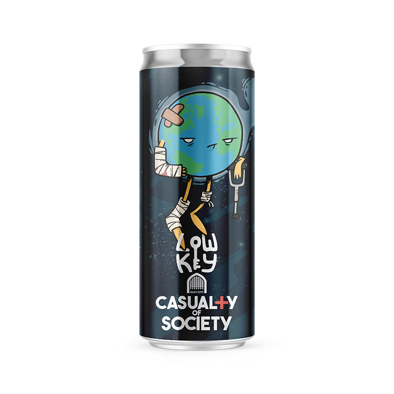 Vault City x low key Casualty of Society imperial stout Cans