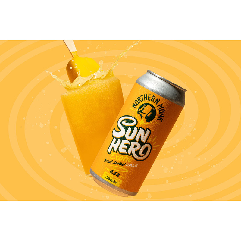 Northern Monk Sun Hero Fruit Sorbet Pale Ale Cans