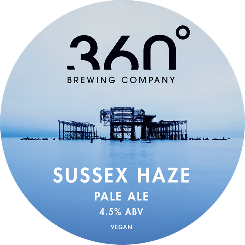 360 Degree Brewing Sussex Haze DDH Hazy Pale Keg