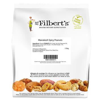 Filberts Marrakesh Spicy Peanuts 1.5kg Bag
