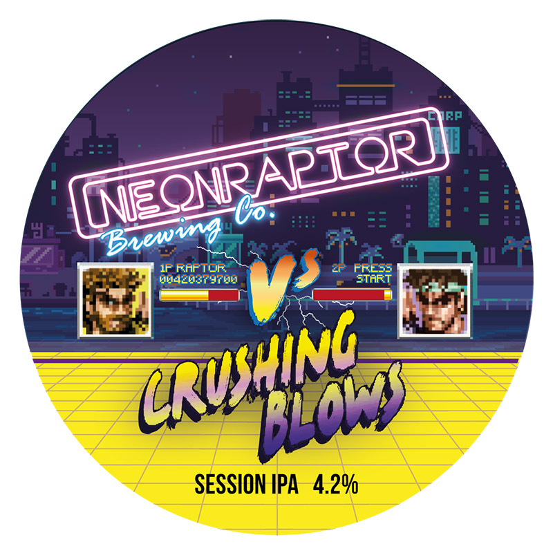 Neon Raptor Crushing Blows Hazy Session IPA Keg