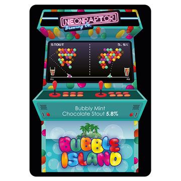 Neon Raptor Bubble Island Retro Arcade Trilogy Pastry Stout Keg