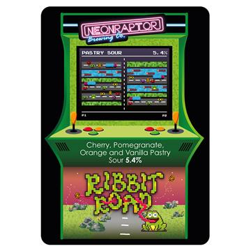 Neon Raptor Ribbit Road Retro Arcade Trilogy Pastry Sour Keg