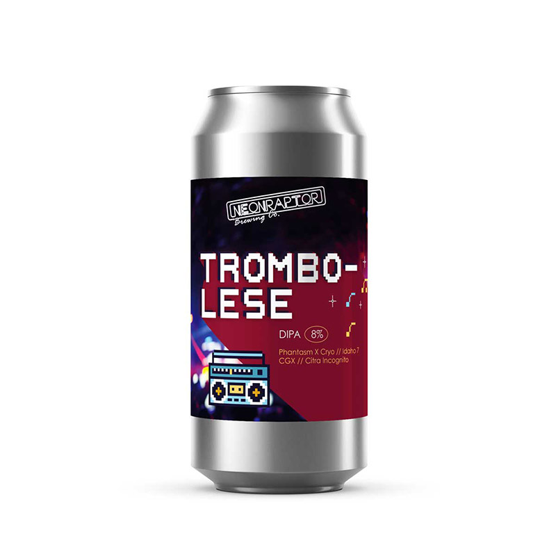 Neon Raptor Trombolese DIPA Cans