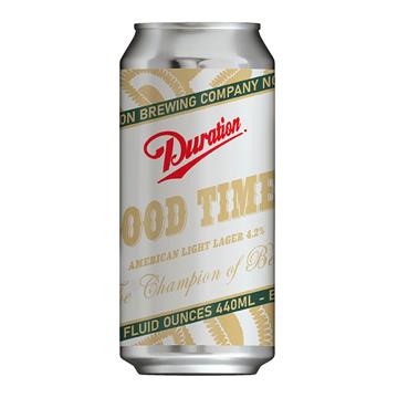 Duration Brewing Good Times American Light Lager Cans