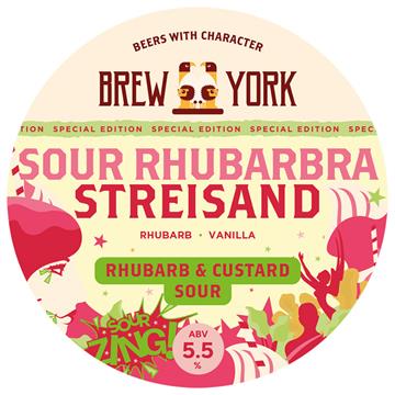 Brew York Rhubarba Streisand Rhubarb & Custard Sour Keg