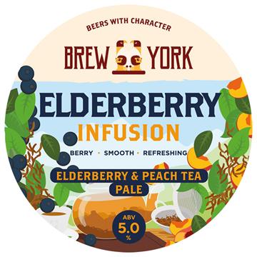 Brew York Elderberry Infusion Peach Tea Pale Ale Keg