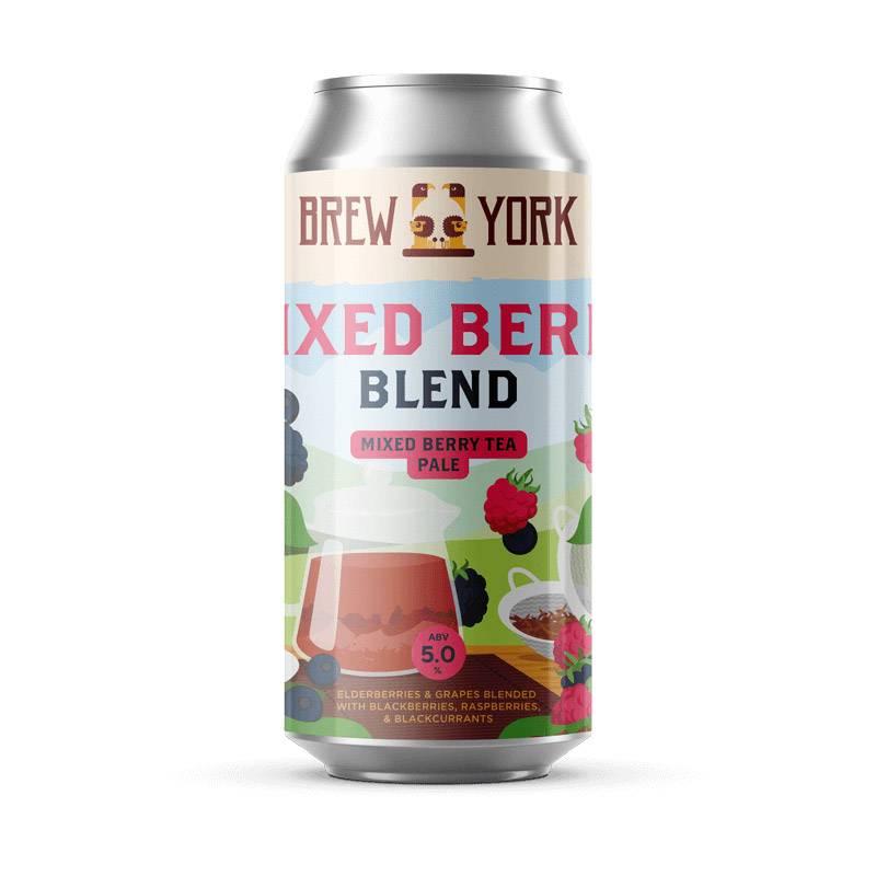 Brew York Mixed Berry Blend Berry Tea Pale Ale Cans