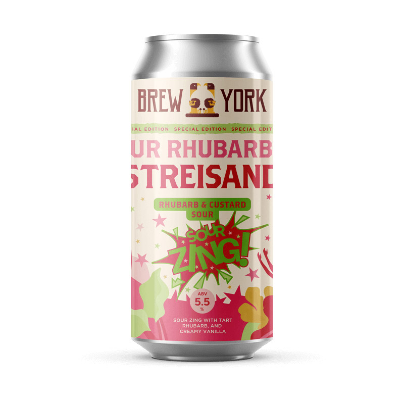 Brew York Rhubarba Streisand Rhubarb & Custard Sour Cans