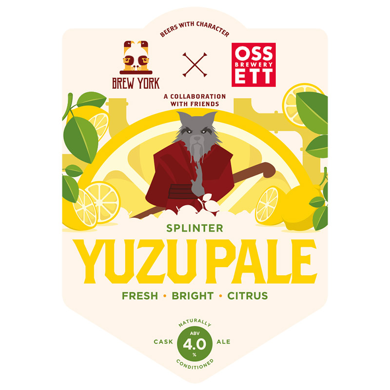 Brew York X Osset Splinter Yuzu Pale Ale