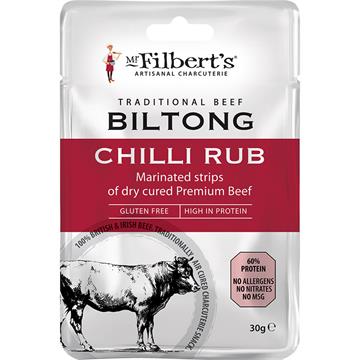 Filberts Chilli Rub Biltong