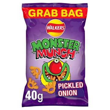 Monster Munch Mega Pickled Onion Crisps 40g x 35