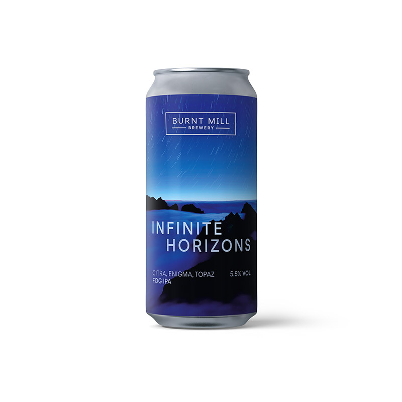 Infinite Horizons Fog IPA Cans