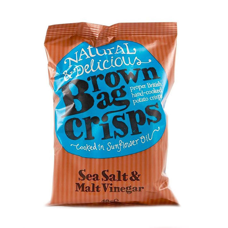 Brown Bag Sea Salt and Malt Vinegar Crisps