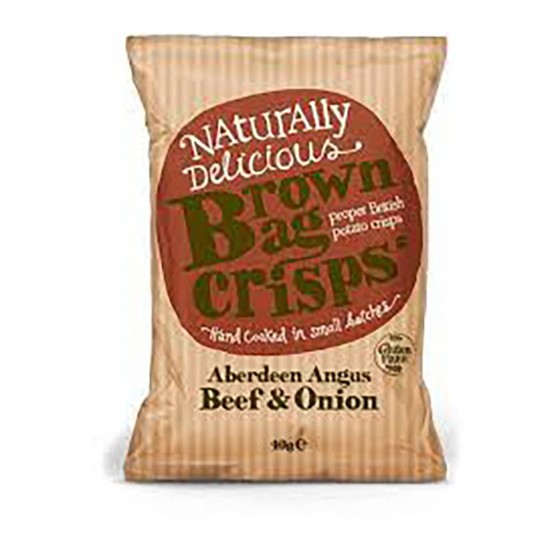 Brown Bag Aberdeen Angus Beef and Onion Crisps