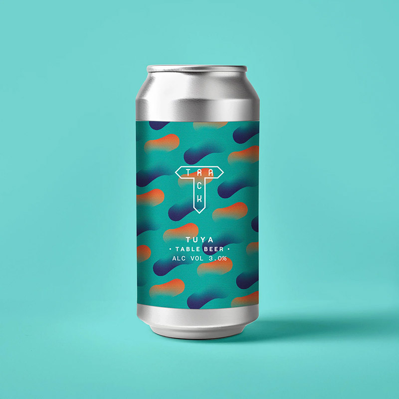 Track Brewing Tuya Table Beer Cans