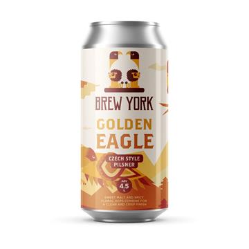 Brew York Golden Eagle Czech Lager Cans