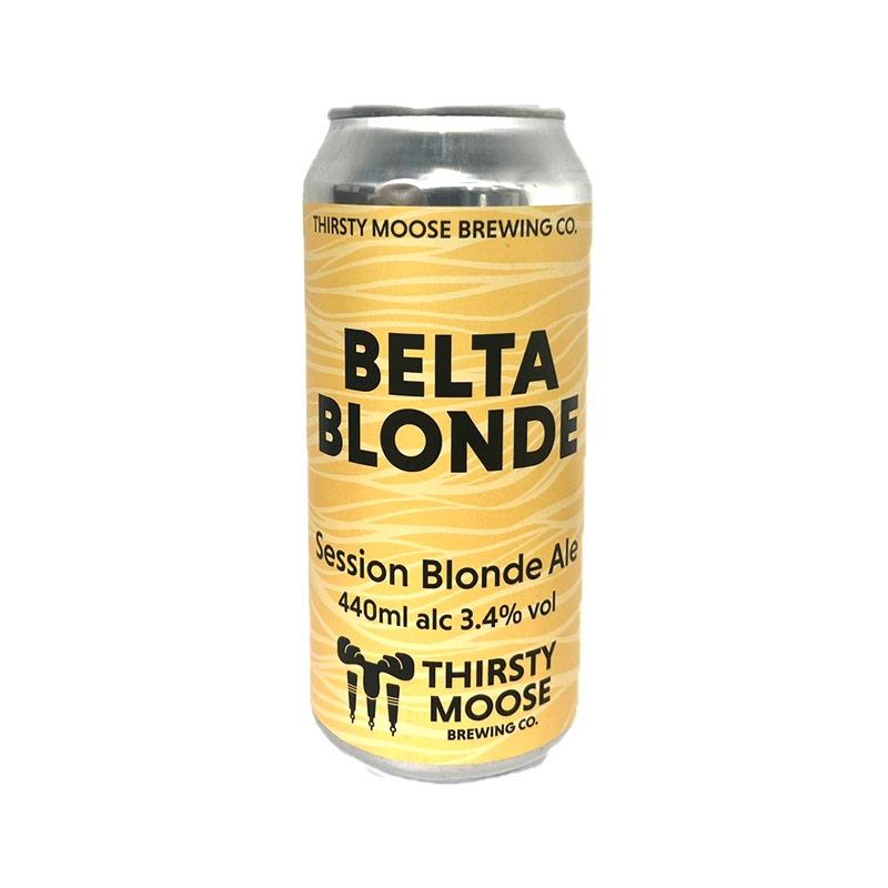 Thirsty Moose Belta Blonde Ale Cans