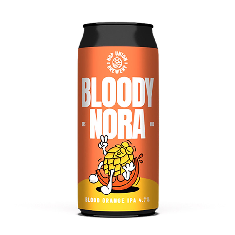 Hop Union Bloody Nora Blood Orange IPA Cans