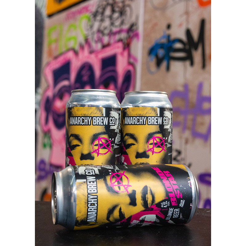 Anarchy Brew Co Blonde Star Blonde Ale Cans