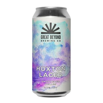 Great Beyond Hoxton Lager Unfiltered Helles Cans