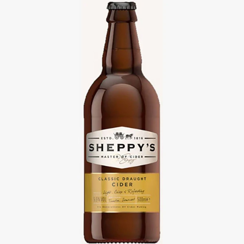 Sheppys Classic Draught Cider 500ml Bottles