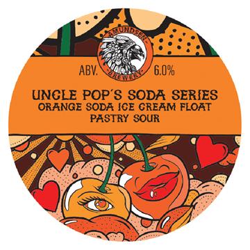 Amundsen Uncle Pops Soda Series Orange Soda Ice Cream Pastry Sour Keg