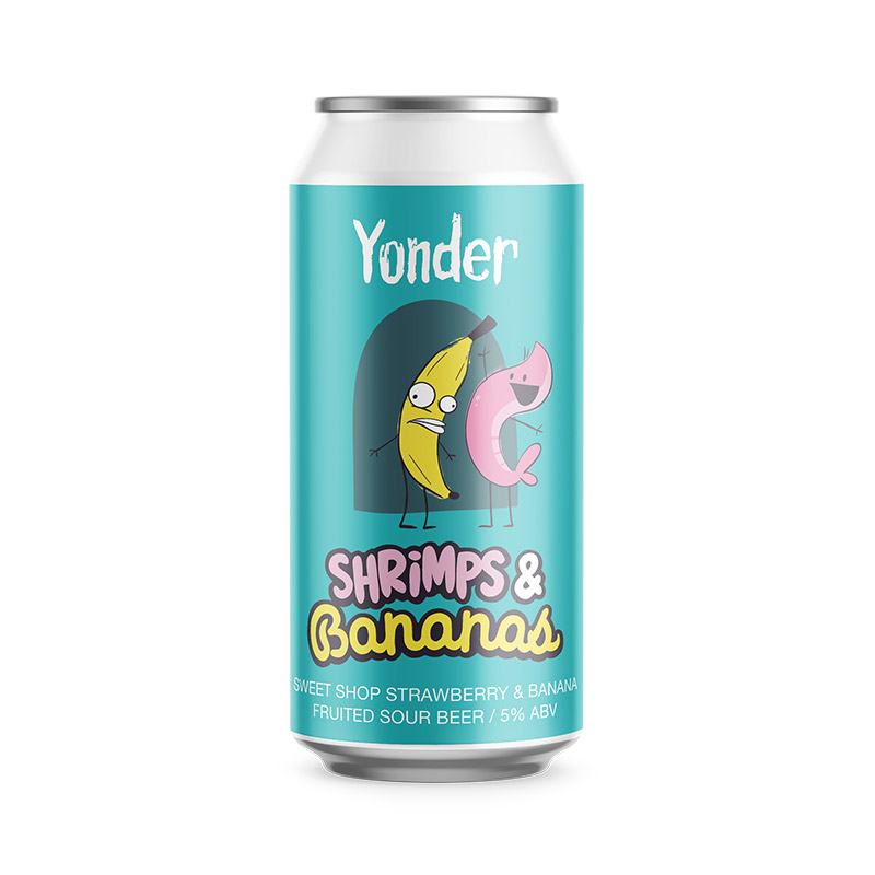 Yonder Foam Shrimps & Bananas Sweetshop Sour Cans