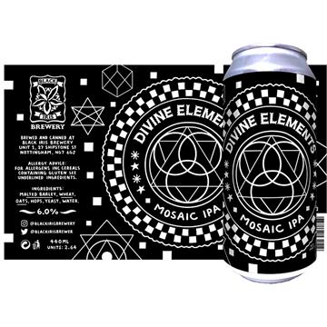 Black Iris Divine Elements Mosaic IPA Cans